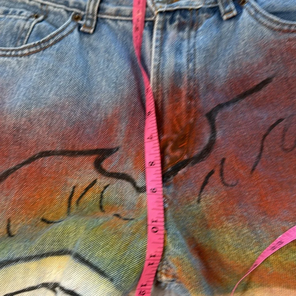 Airbrushed ghost rider Denim Jeans 31